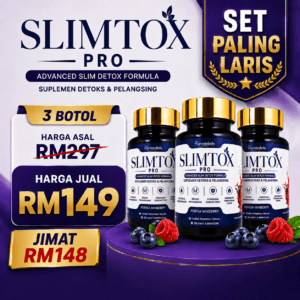 Pakej Paling Laris Slimtox Pro 3Botol x 30pcs